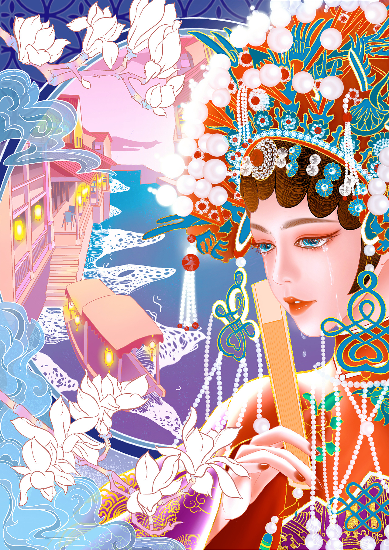 生旦净丑轻呵|插画|创作习作|鹤梵品牌设计有限 - 原创作品 - 站酷