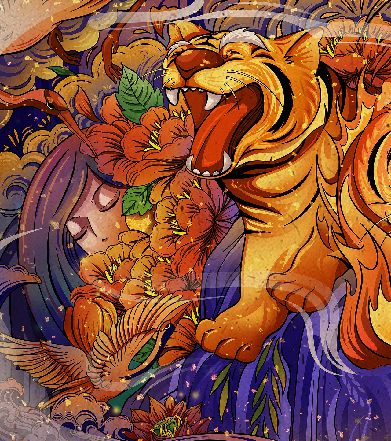 虎年有余（图ZMjkwMzcwNzQw） - 商业插画 - 站酷设计师HAOXUEYINGl原创素材 - 站酷ZCOOL