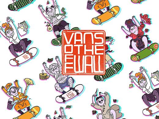 #VANS艺术家#艺术TEE图案插画