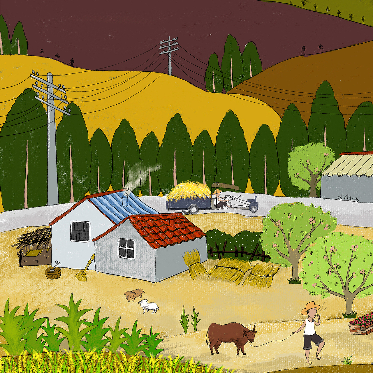 儿童插画/幼时的味道