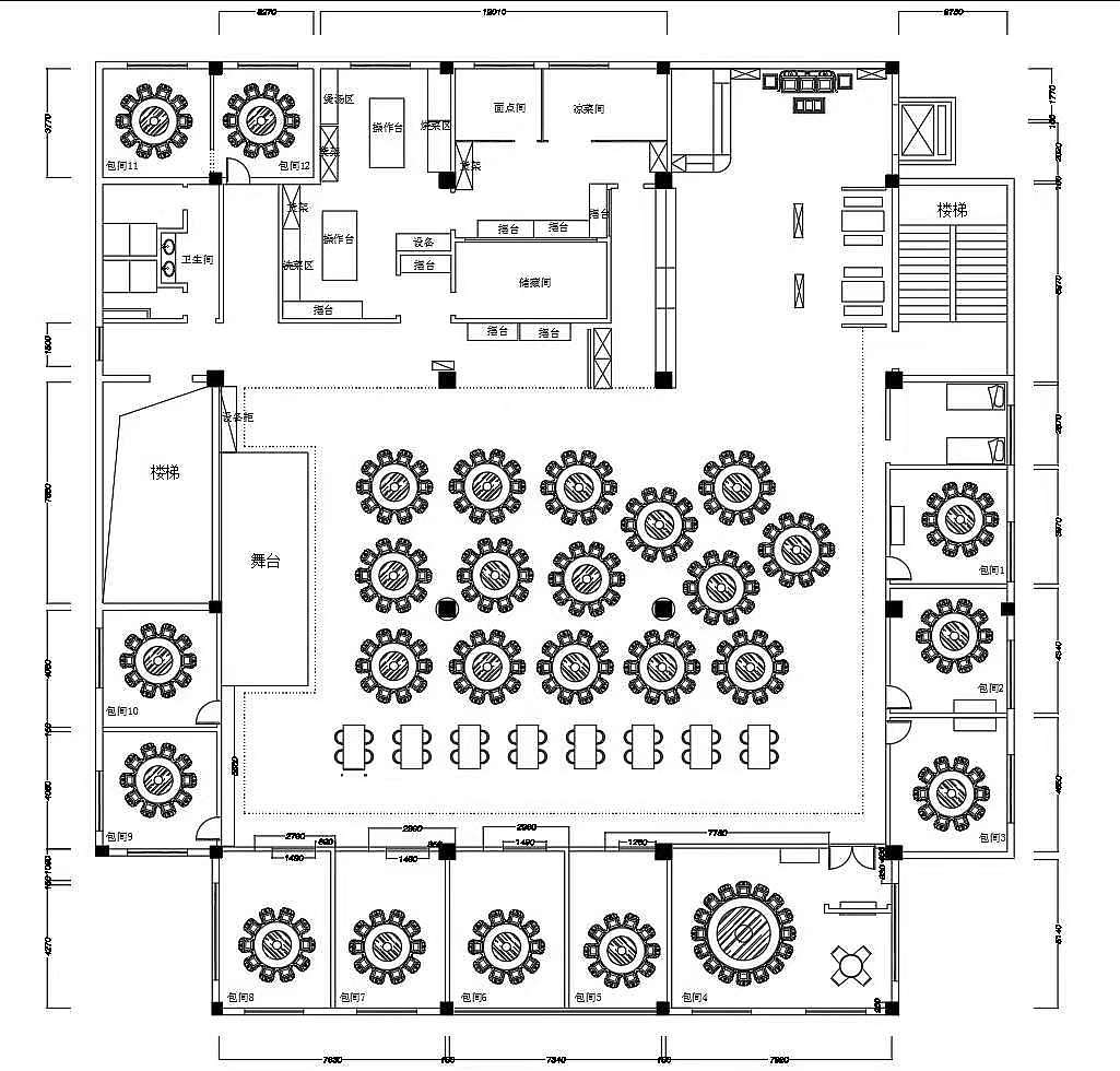 前期平面图,后面有做调整,因为跳槽了,所以没调整后的图.
