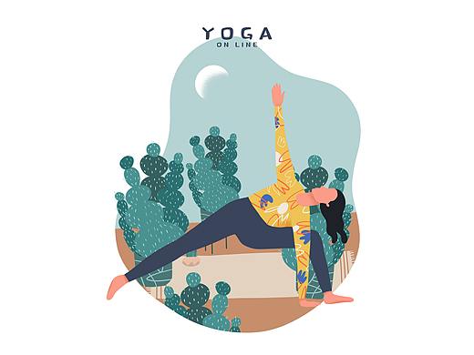 a yoga girl