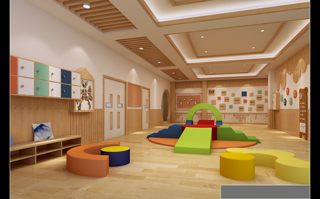 中式幼儿园|空间|室内设计|彼岸之彼 - 原创作品 - 站酷 (ZCOOL)