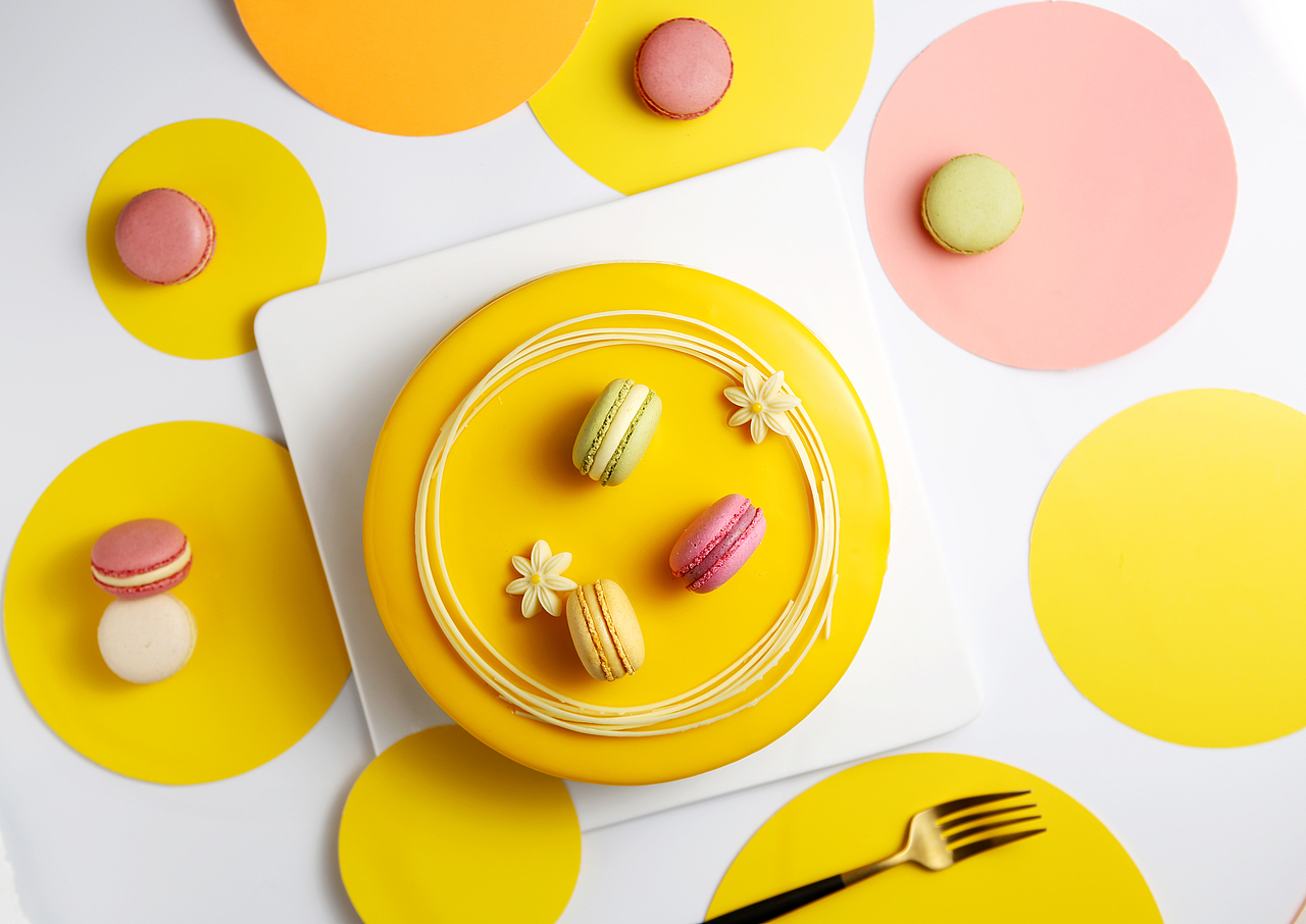 一款冰淇淋蛋糕拍摄