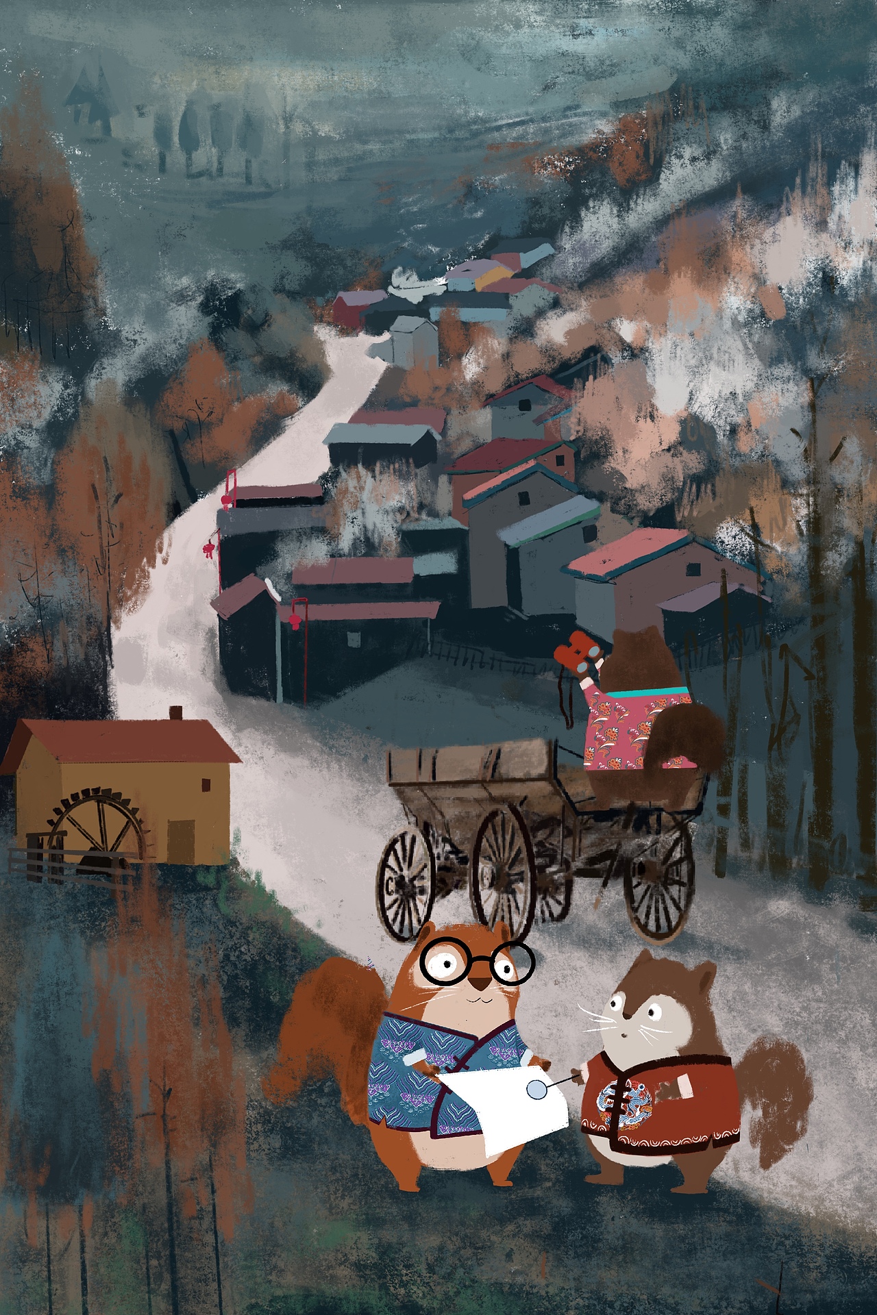 松鼠（图ZMjUwMzAzNDcy） - 儿童插画 - 站酷设计师闲鱼不闲原创素材 - 站酷ZCOOL