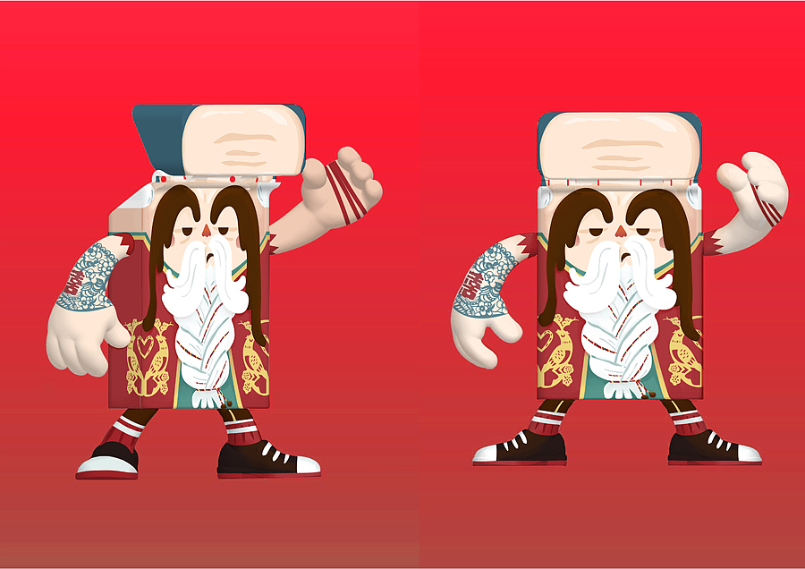 派公仔设计——月老赐喜！（图ZNjI2MTg4NzY=） - 新锐潮流插画 - 站酷设计师孢子菌原创素材 - 站酷ZCOOL