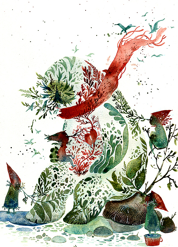 皮诺曹森林（图ZMTM4MDM4MDky） - 艺术插画 - 站酷设计师AmberMa_Art原创素材 - 站酷ZCOOL