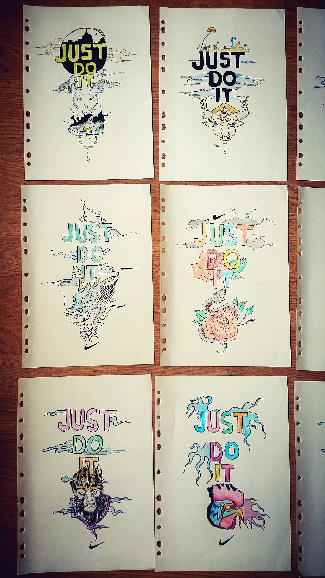 NIKE插画系列/JUST DO IT 完结整理