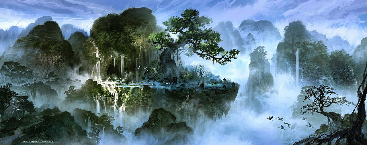 《二郎神战纪》前期概念图（场景篇）（图ZMTI0MTM4NjA4） - 概念设定 - 站酷设计师陶字辈原创素材 - 站酷ZCOOL