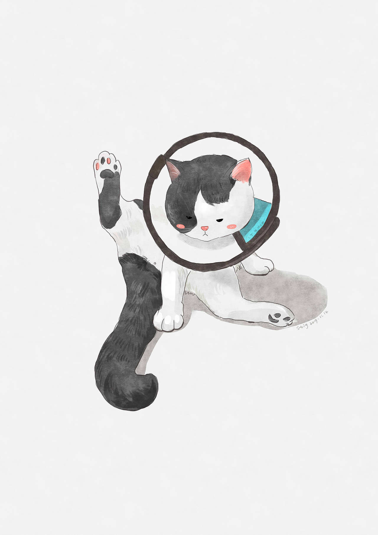 一只叫墨子的猫（图ZMTk2NDg2Mjcy） - 创作习作 - 站酷设计师梁家大叔原创素材 - 站酷ZCOOL