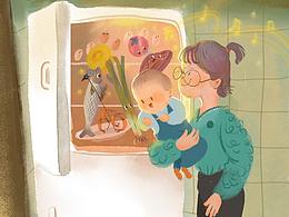 儿童插画《驹宝成长记》