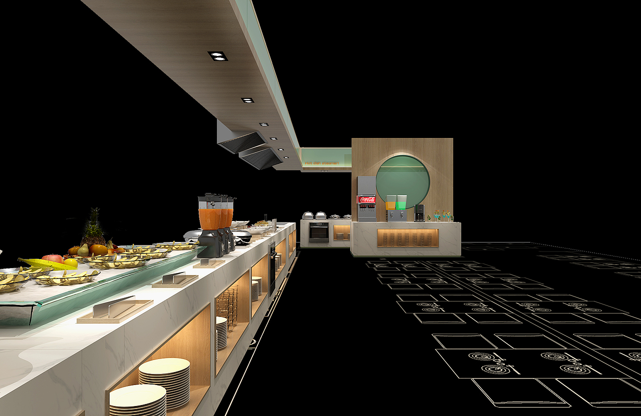 河南玺乐兹牛排自助餐厅（图ZMTgyMjA2NTEy） - 家装设计 - 站酷设计师HansChen07原创素材 - 站酷ZCOOL