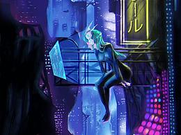 《Cyber girl》兩種賽博風(fēng)格 你們喜歡哪個(gè)？