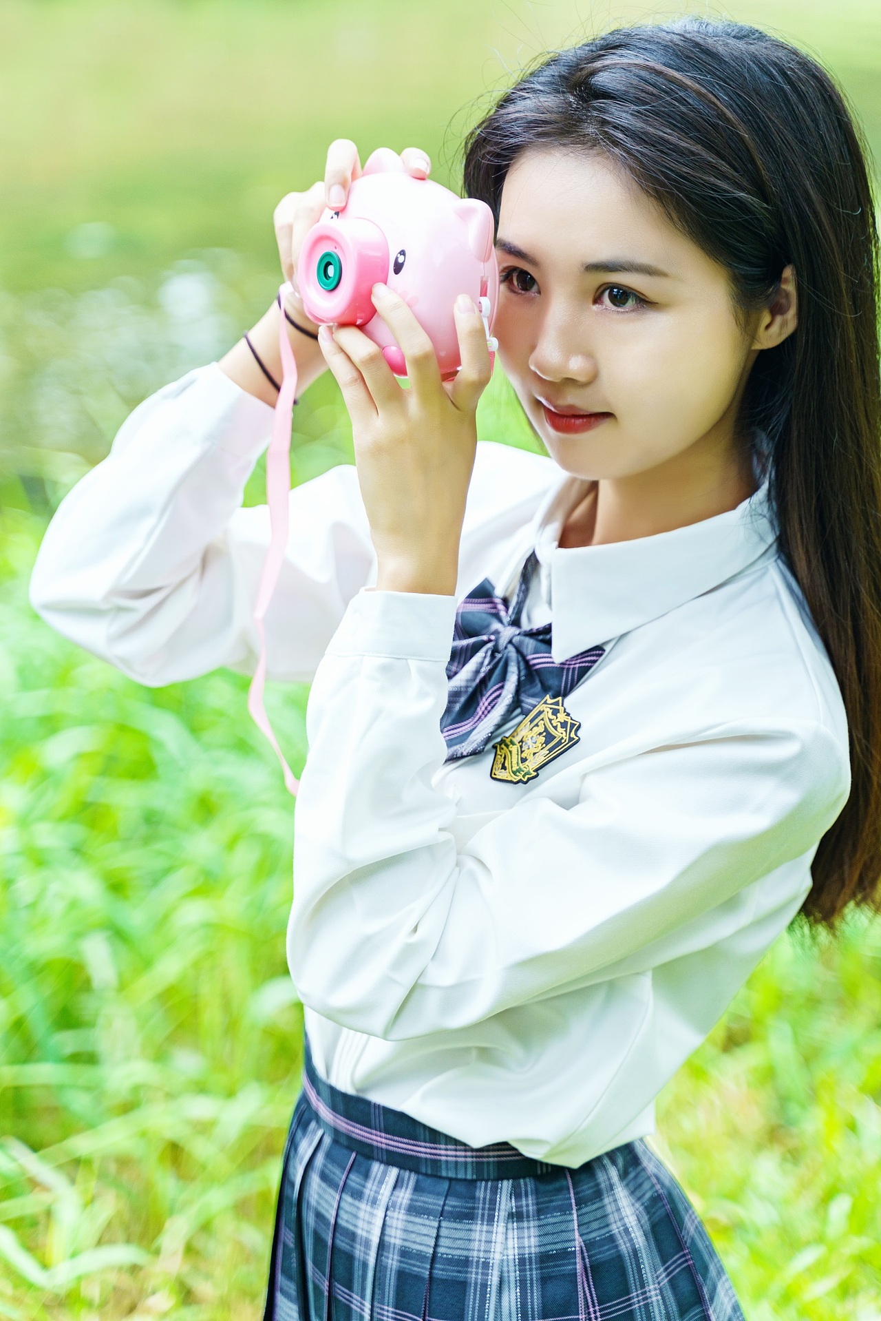 秋天来深圳中心公园拍一组jk少女写真