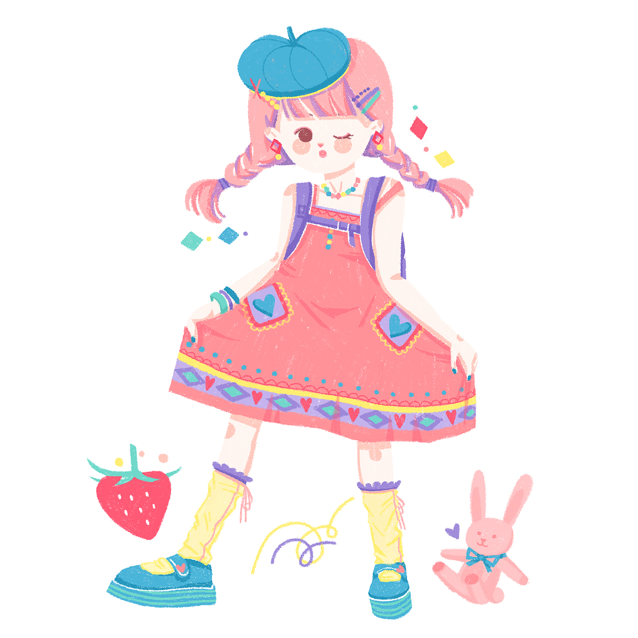 fashion girls！9！（图ZMTI3Nzk3MDMy） - 新锐潮流插画 - 站酷设计师半田偲原创素材 - 站酷ZCOOL