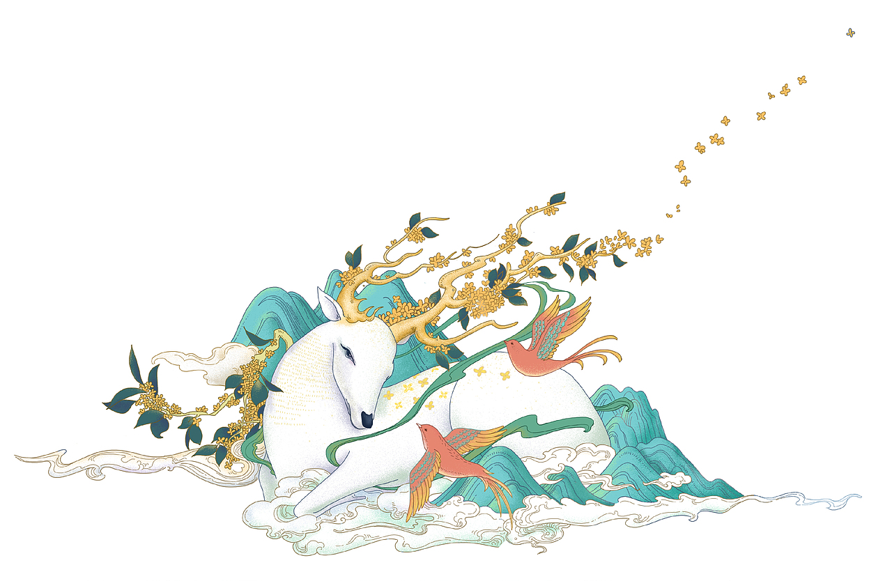 INKSIGHT x 觅白 | 鹿寻一叶好白茶（图ZMjM5NzQ4OTEy） - 品牌 - 站酷设计师墨造品牌原创素材 - 站酷ZCOOL