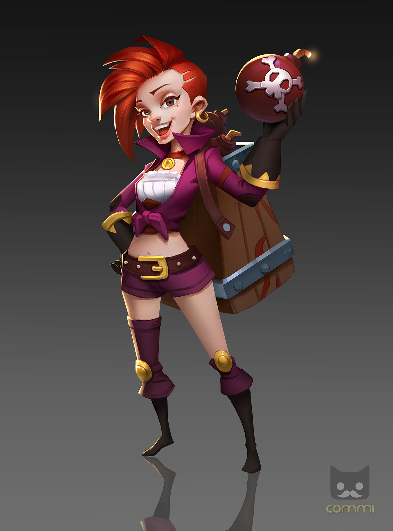 欧美q版设定-海盗系列|插画|游戏原画|厦门commi_原创作品-站酷(zcool