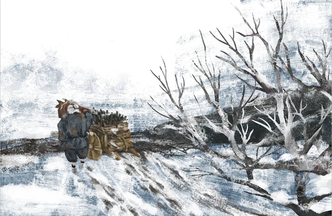 卖炭翁（图ZMzcyMDc2OTk2） - 绘本 - 站酷设计师果陀原创素材 - 站酷ZCOOL