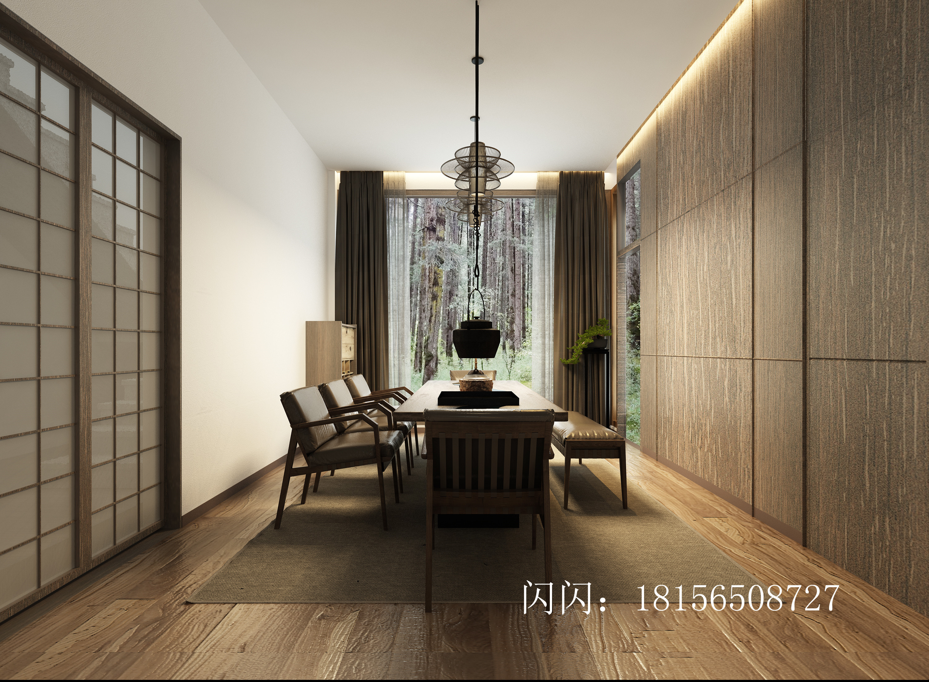 新中式书房茶室|空间|室内设计|室内设计盈盈 - 原创作品 - 站酷 (ZCOOL)