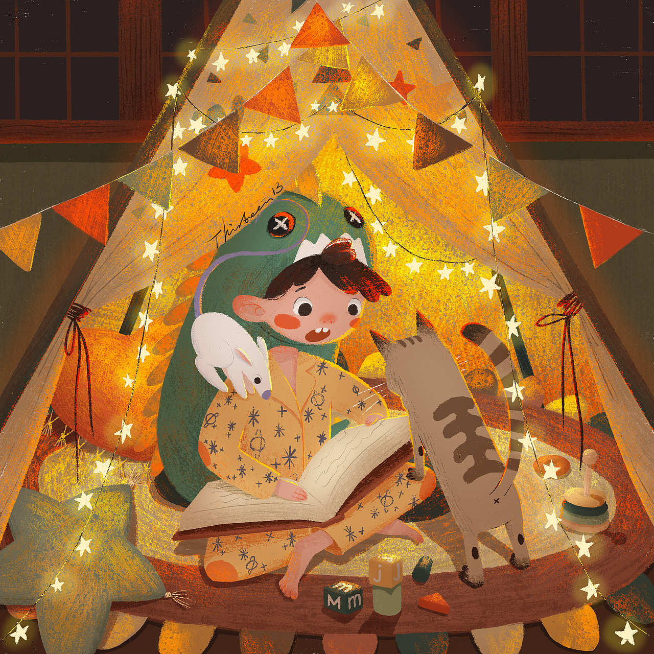 【ipad原创儿童插画】秘密基地