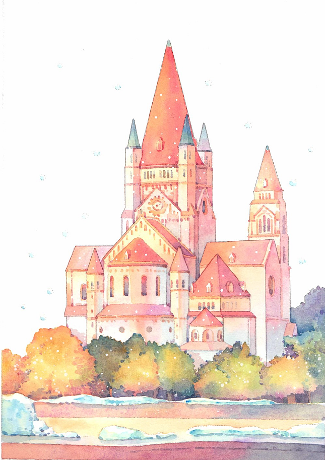 水彩插画建筑|和纸胶带|街景、城堡（图ZMjY1ODI4MjM2） - 商业插画 - 站酷设计师想坐白鹭上青天原创素材 - 站酷ZCOOL