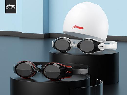 李宁成人泳镜详情页
