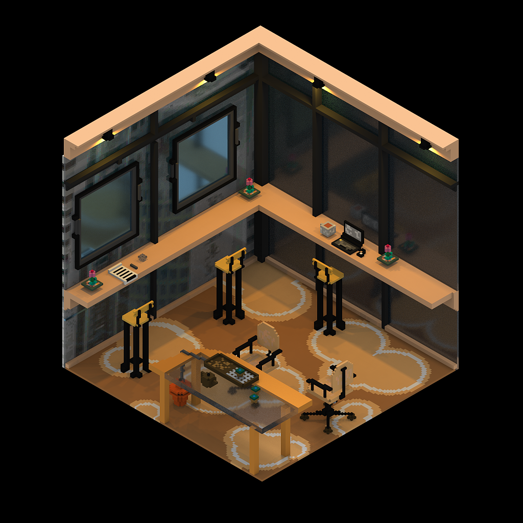 magicavoxel体素《蜂巢活动》