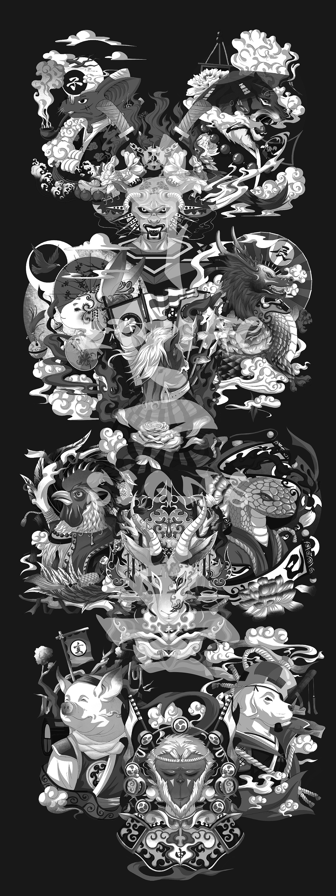 十二生肖系列-《十二兽》