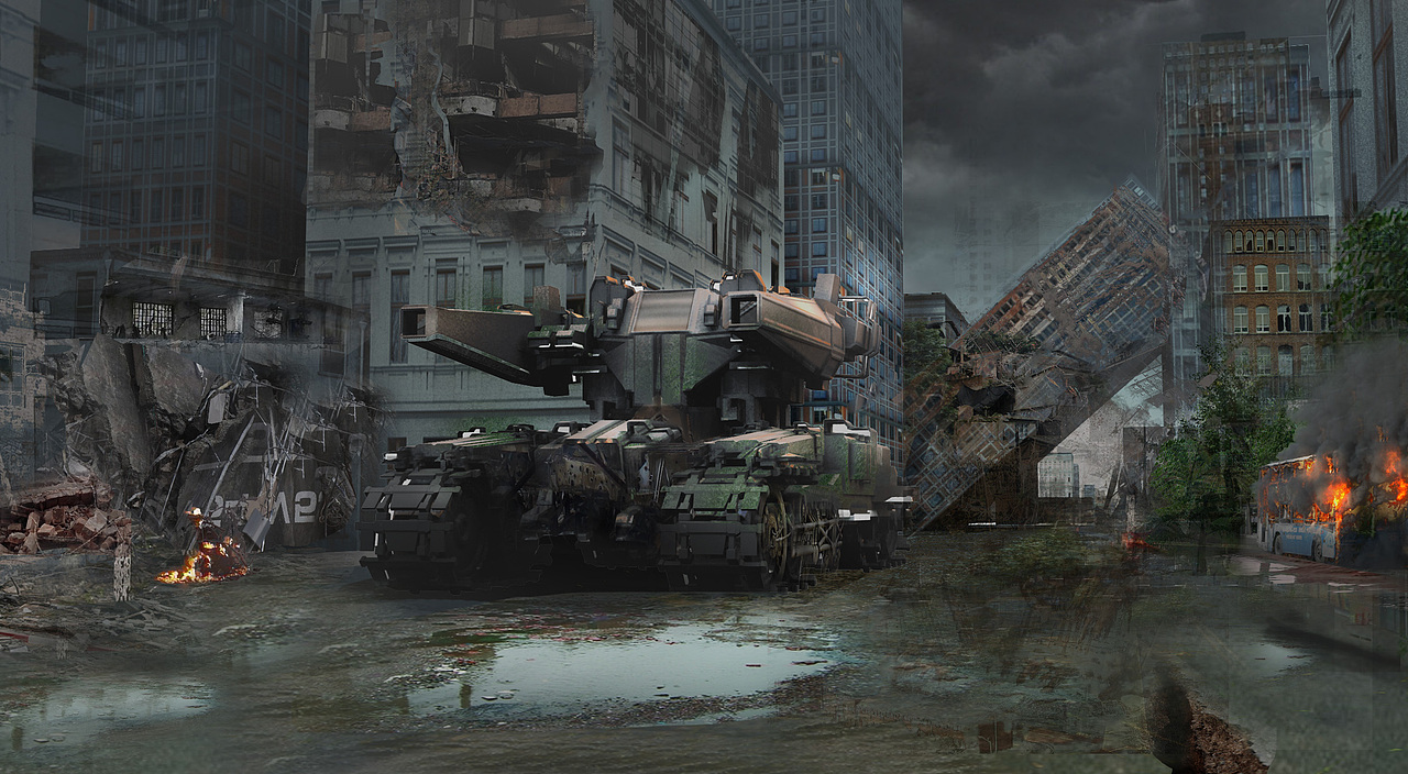 次时代项目《金属风暴》原创概念海报 (有过程~)