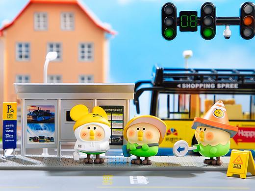 小鹦鹉bebe城市角落系列盲盒公仔