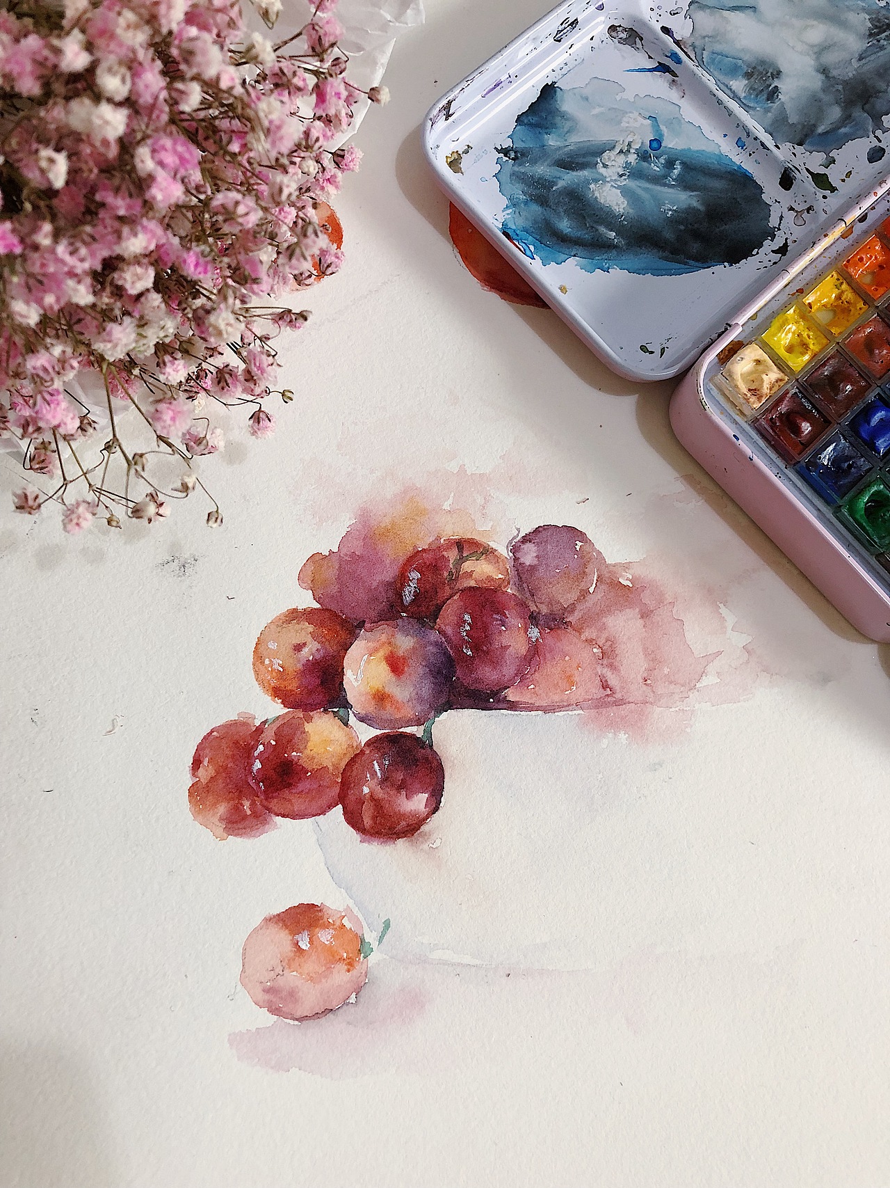 水彩（图ZMTY2ODk0NzQ0） - 绘画 - 站酷设计师圆圆圈圈子原创素材 - 站酷ZCOOL