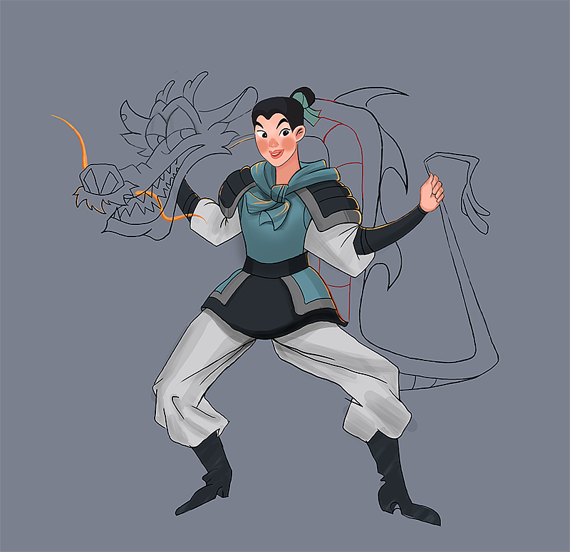 花木蘭（圖ZMjMxNzMzNjA4） - 概念設(shè)定 - 站酷設(shè)計(jì)師ivy129123原創(chuàng)素材 - 站酷ZCOOL