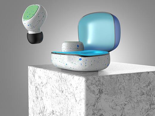 TWS蓝牙耳机犀牛rhino建模keyshot渲染