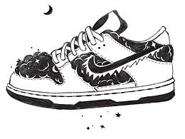 黑白插畫(huà)聯(lián)想