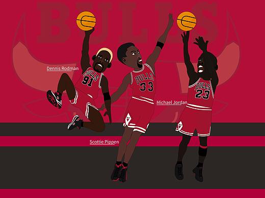 NBA冠军组合之芝加哥公牛队三巨头