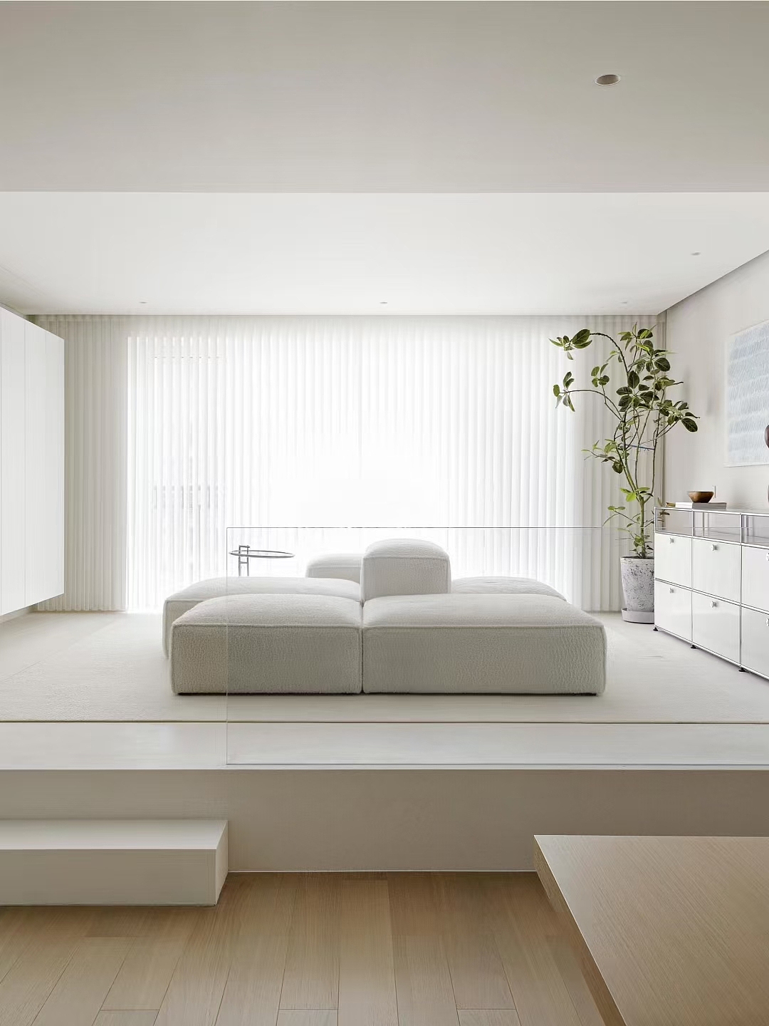 家装‖洁白的背景点缀金属不锈钢元素 干净淡雅