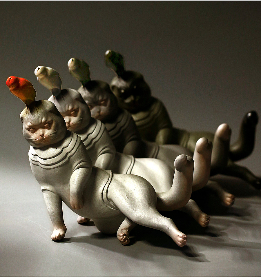 五玄土 || 龙·猫在儿子心目中到底是什么位置？！（图ZMTQ5ODIwMjA0） - 雕塑 - 站酷设计师五玄土原创素材 - 站酷ZCOOL