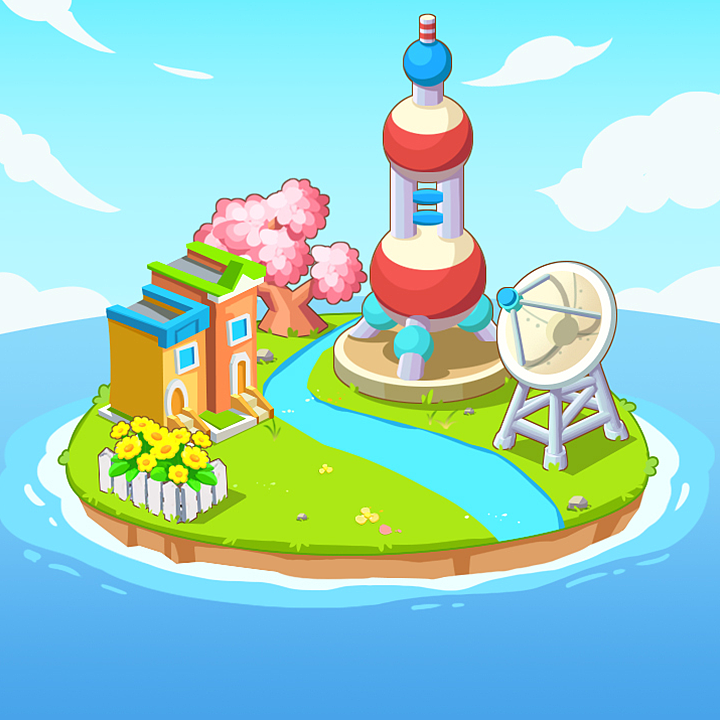 海岛（图ZMjU0NTcyNzYw） - 游戏原画 - 站酷设计师鹿蜀v原创素材 - 站酷ZCOOL