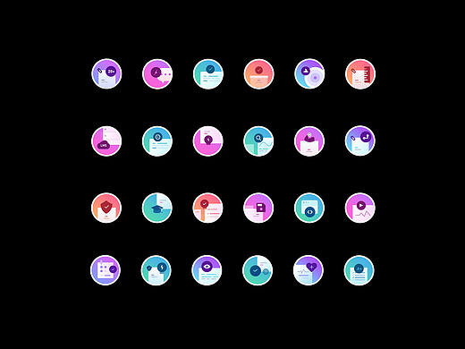 渐变办公图标（个人主页-ZNDgyNzc3ODg=） - 图标 - 站酷设计师滴滴_z原创素材 - 站酷ZCOOL