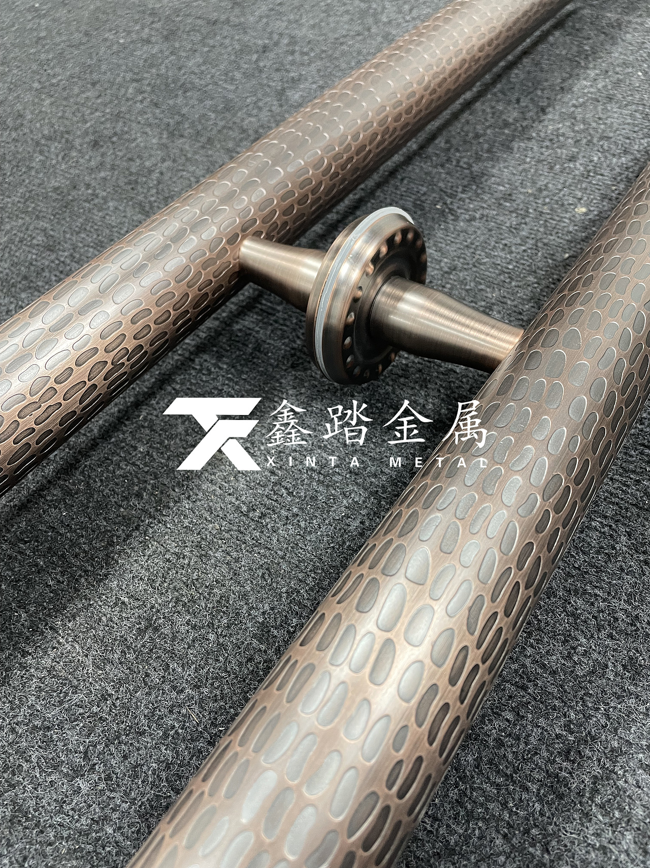 中式仿古铜不锈钢蚀刻祥云拉手复古经典不锈钢大门拉手