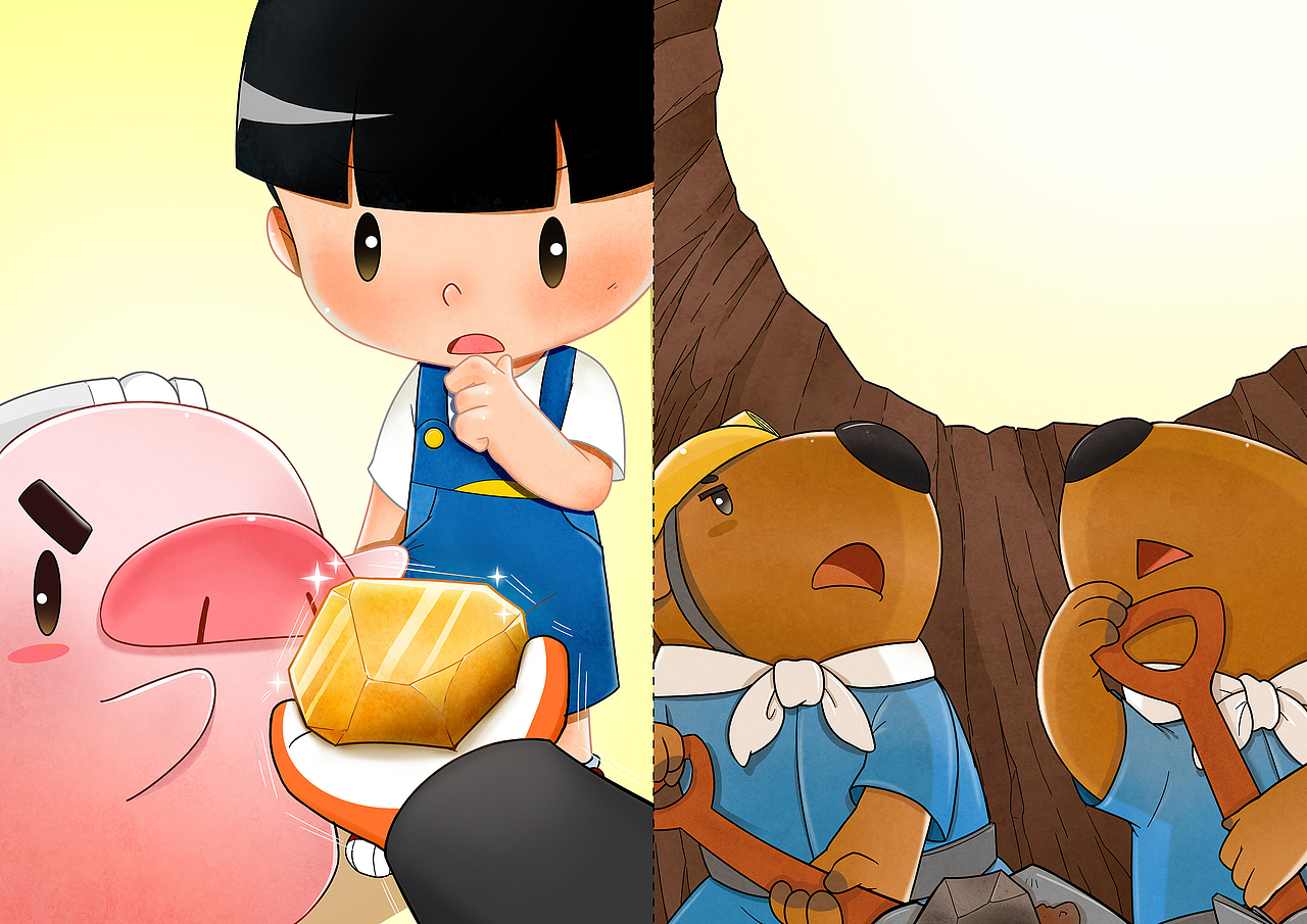 2017年的儿童绘本项目（图ZMTgyMzAwMTI0） - 绘本 - 站酷设计师大坤x原创素材 - 站酷ZCOOL