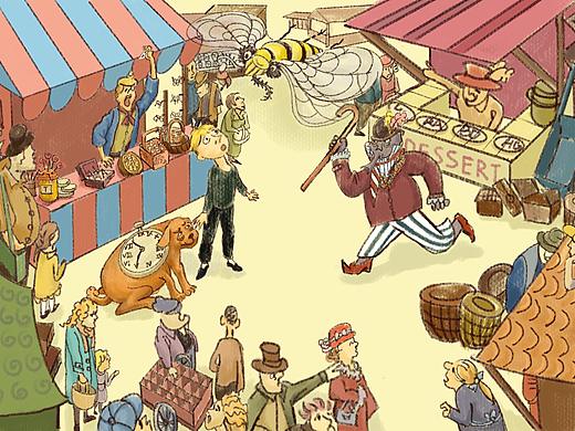 《神奇的收费亭》系列插画