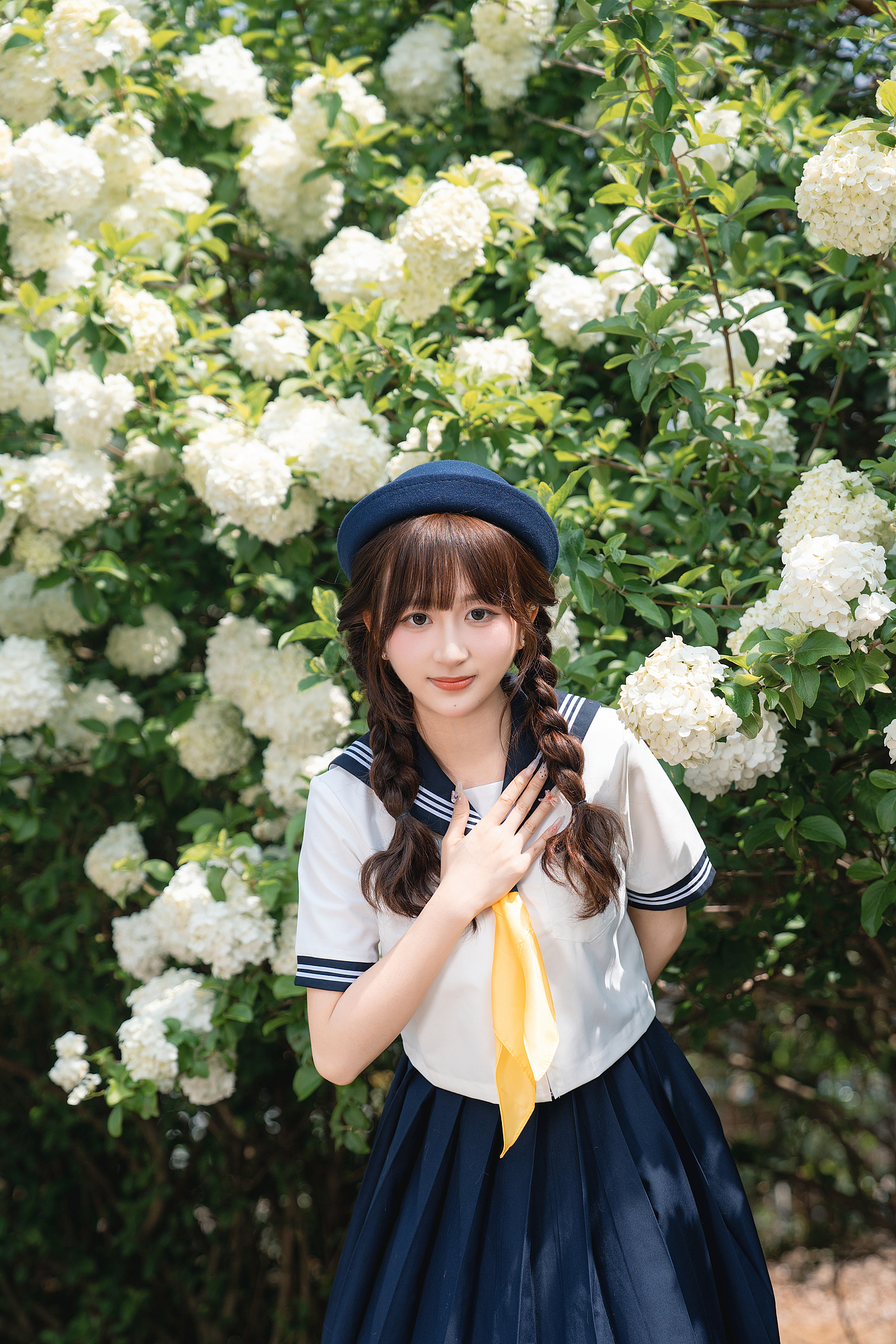 绣球花jk写真（图ZMzY2NzY4NjU2） - 人像摄影 - 站酷设计师瑞克Photo原创素材 - 站酷ZCOOL