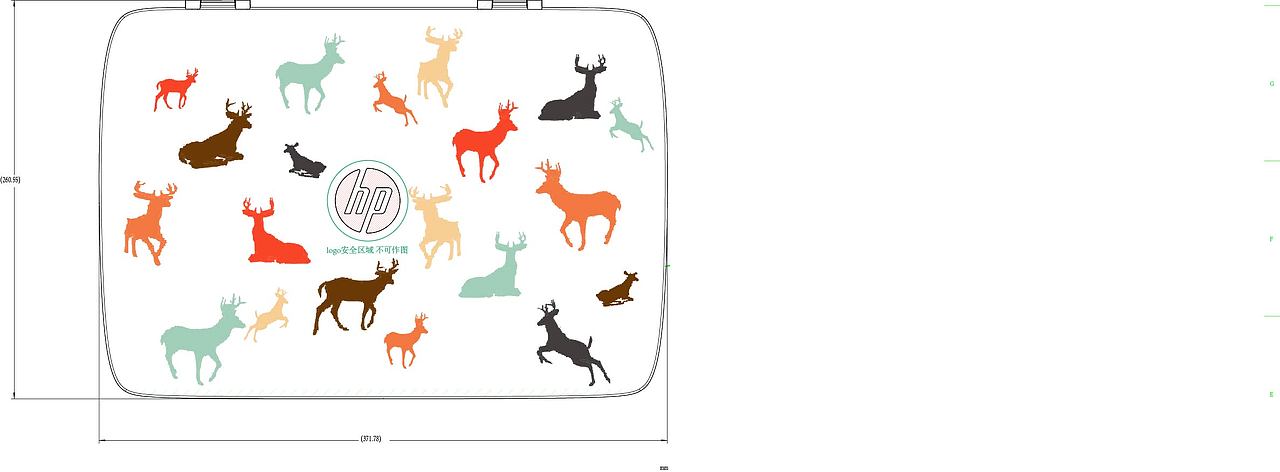 六彩麋鹿（圖ZNDAxMjQxOTY=） - 商業(yè)插畫 - 站酷設(shè)計(jì)師大白熊先生原創(chuàng)素材 - 站酷ZCOOL