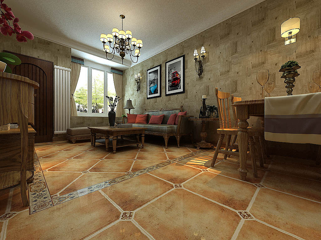 京东家装安阳万和城田园风格装修案例实景图（图ZMTg0MTM2MTYw） - 家装设计 - 站酷设计师红鲤鱼与绿鲤鱼2原创素材 - 站酷ZCOOL