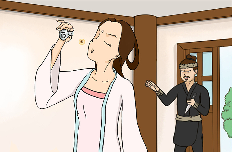 中秋佳节神话故事嫦娥奔月—嫦娥吞药 部分作品