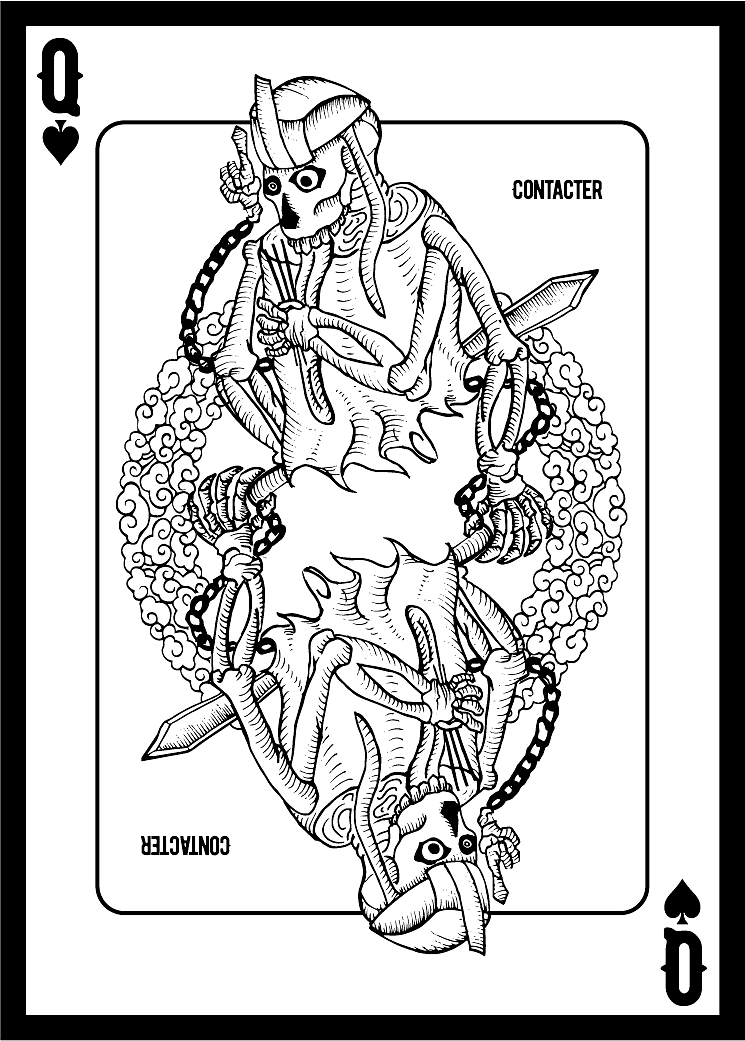 《洪门》扑克黑桃jqk|插画|概念设定|魏九千_原创作品-站酷zcool