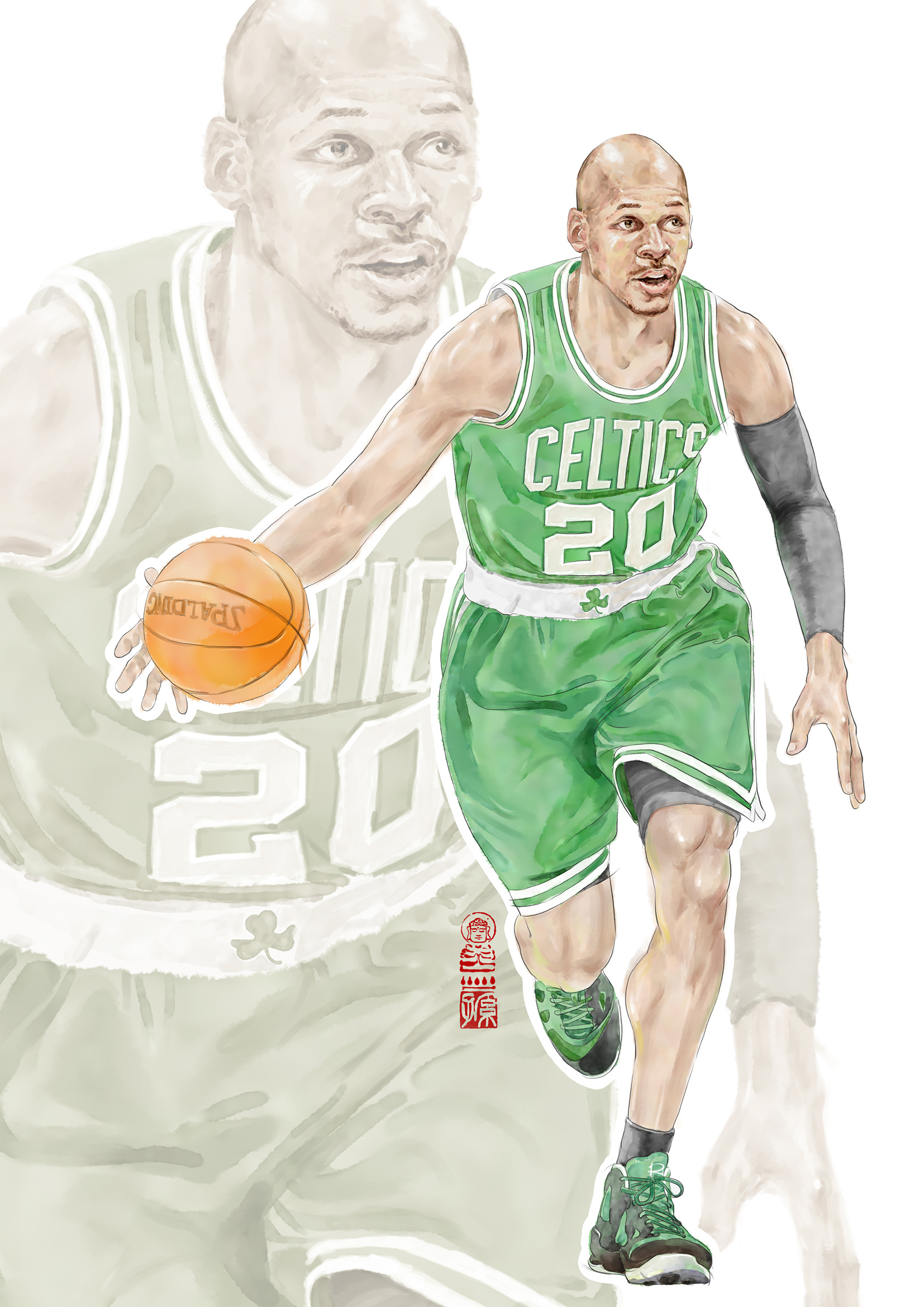 一些篮球类插图|插画|商业插画|孙强suen - 原创作品 - 站酷 (zcool)