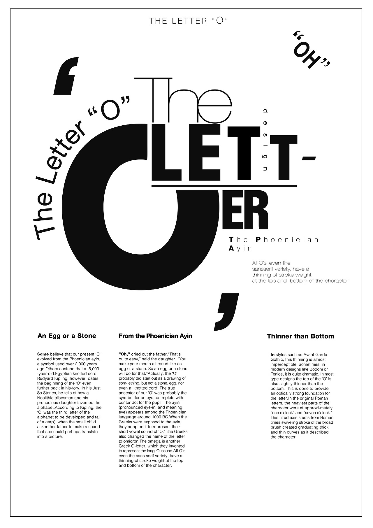 纯英文文字编排(黑白)