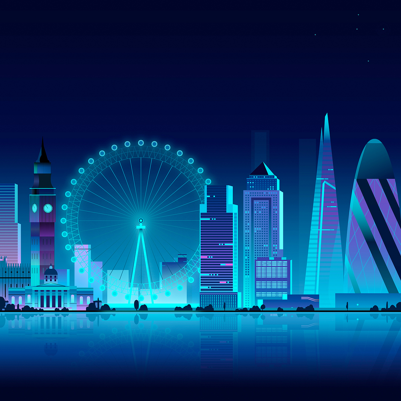 赛博朋克夜景2